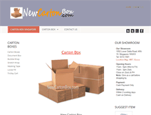 Tablet Screenshot of newcartonbox.com